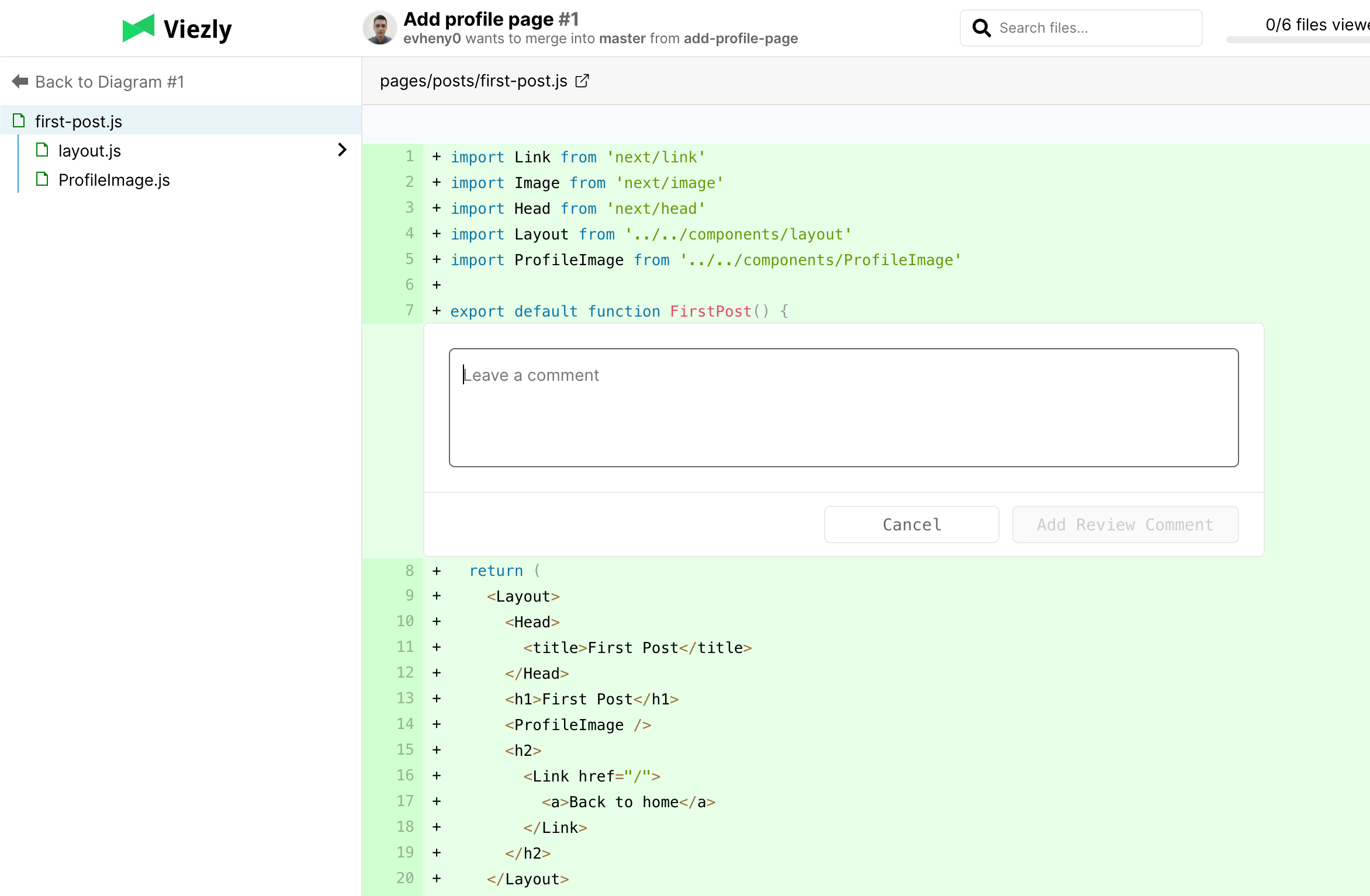 viezly dependency navigation